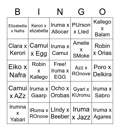 BinGAY Bingo Card