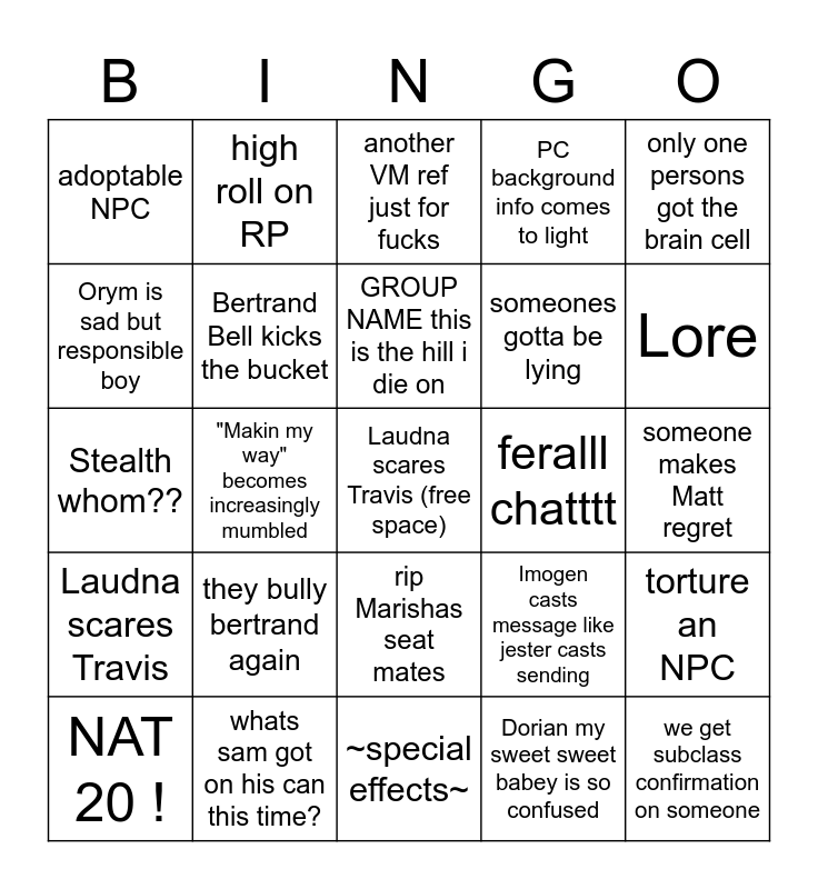 c3e3: Pate de Rollo Bingo Card