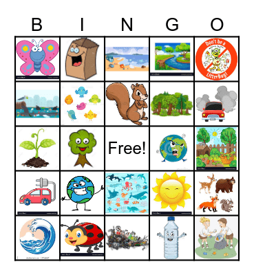 Respect Our Earth Everyday Bingo Card