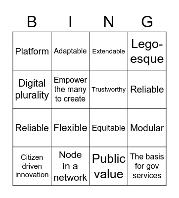 GaaP Bingo! Bingo Card