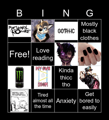 Boodz bingo Card