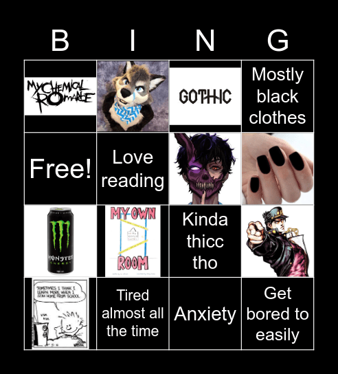 Boodz bingo Card