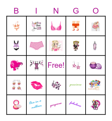 FEEL GOOD LOOK GREAT BINGO NIGHT Bingo Card