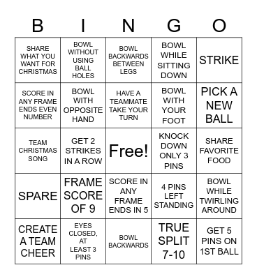 Parker Way BINGO Card