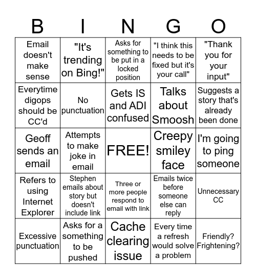 God bless us all Bingo Card