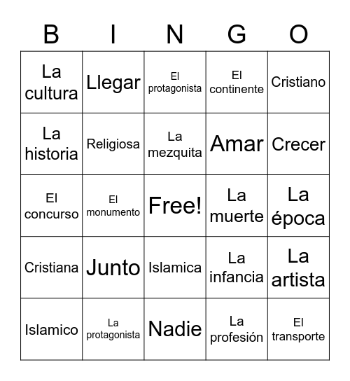 La revista Bingo Card