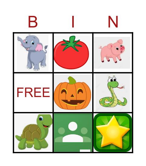 Letter Sounds Bingo Card