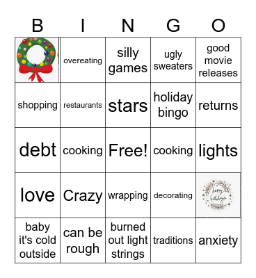 HOLIDAY BINGO Card