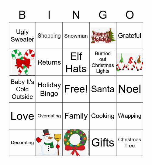 HOLIDAY BINGO Card