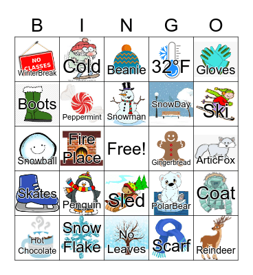 Winter Wonderland! Bingo Card