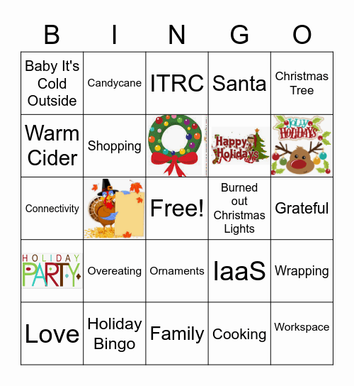 HOLIDAY BINGO Card