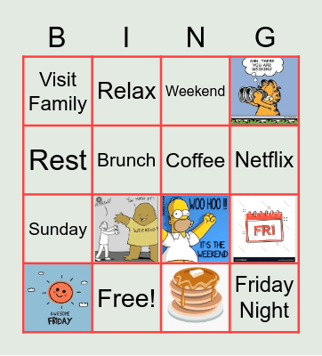 Friyay! Bingo Card