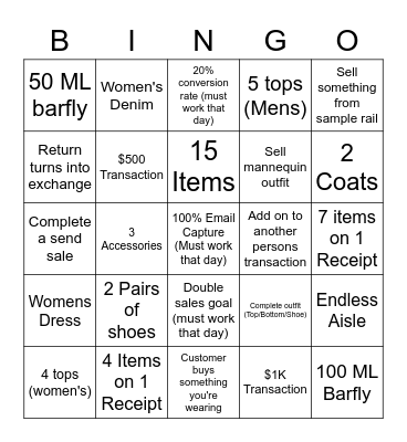 Scotch & Soda Bingo Card