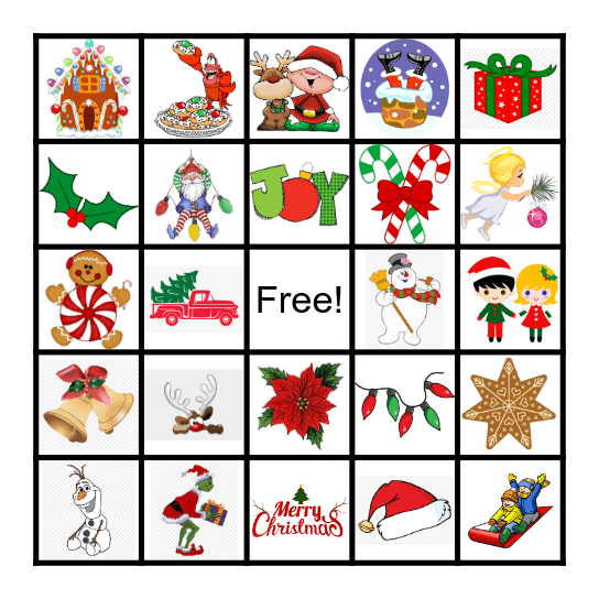 Christmas Bingo Card