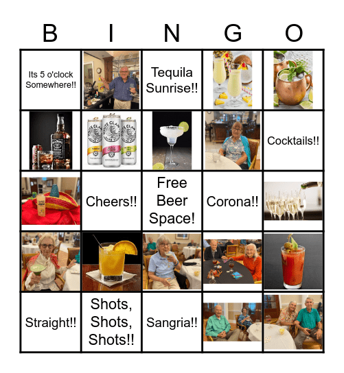 HAPPY HOUR Bingo Card