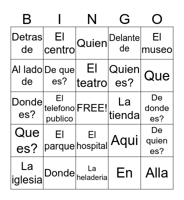 10 Bingo Card