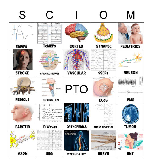 SpecialtyCare IONM Midwest Game Night Bingo Card