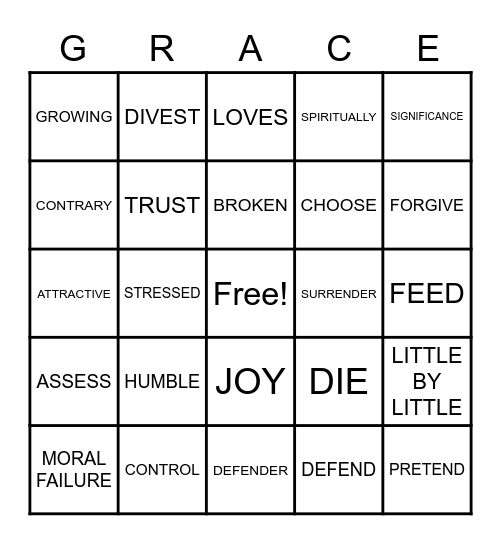 UNOFFENDABLE Bingo Card