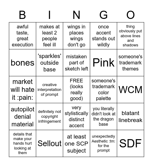 aaa monster collab bingo Card