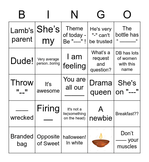 PADMASOLAS' "LIT" BINGO! Bingo Card