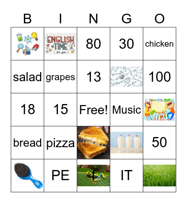 Unit 4-5 Bingo Card