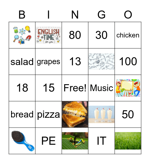 Unit 4-5 Bingo Card