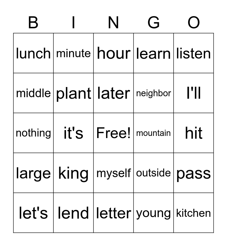 snap-words-bingo-card