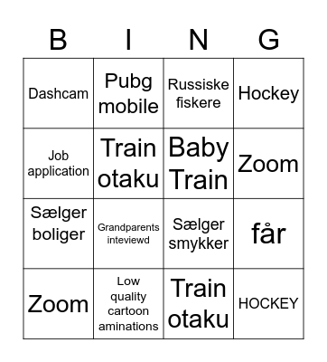 IMG Bingo Card