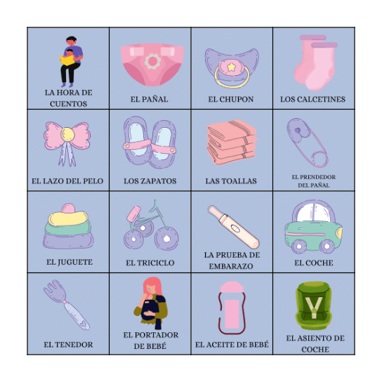 Baby Loteria Bingo Card