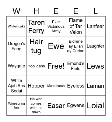 WoTch Party Bingo Card