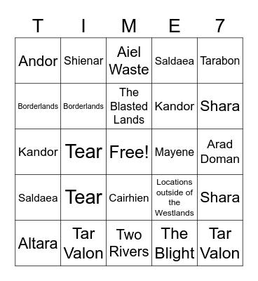 WoTch Party Bingo Card