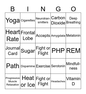 Nurse Betsy Bingo  Bingo Card