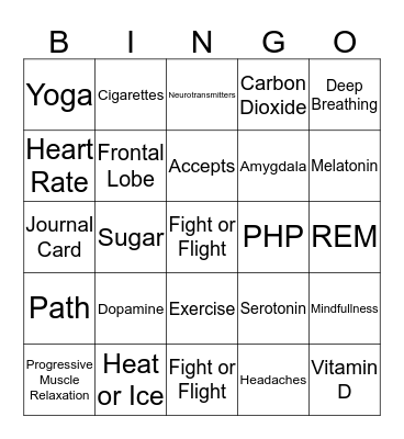 Nurse Betsy Bingo  Bingo Card