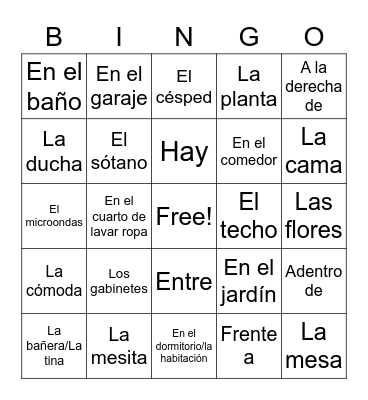 Dean- La Casa Bingo Card