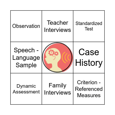 Assessment Tools Bingo Card