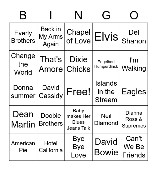 Nov 21 Game 5 Videos Large X Bingo Card