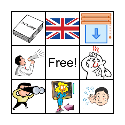 IN ENGLISH, PLEASE Bingo Card