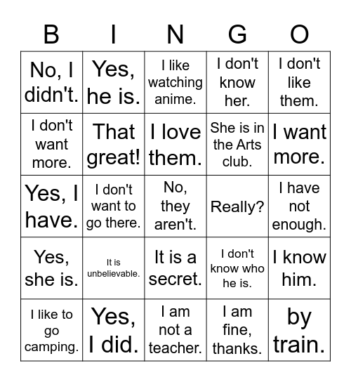 Hey, Teachers! Come here right now! Bingo Card