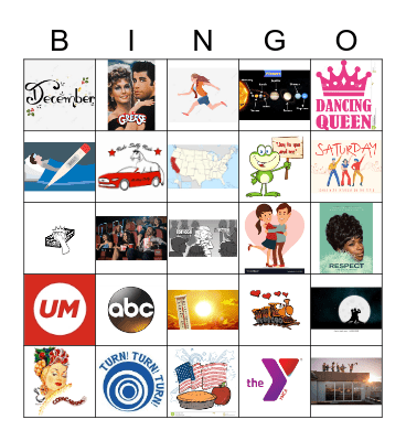 Music Bingo 4 Bingo Card