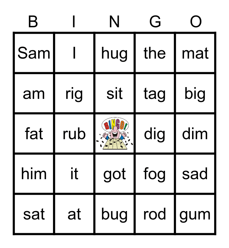 Unit 1,2,3 Minilit Bingo Card