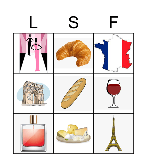 Le Français Bingo Card