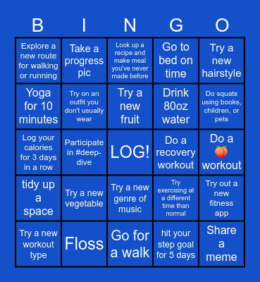 EXPLORATION WEEK BINGO Card
