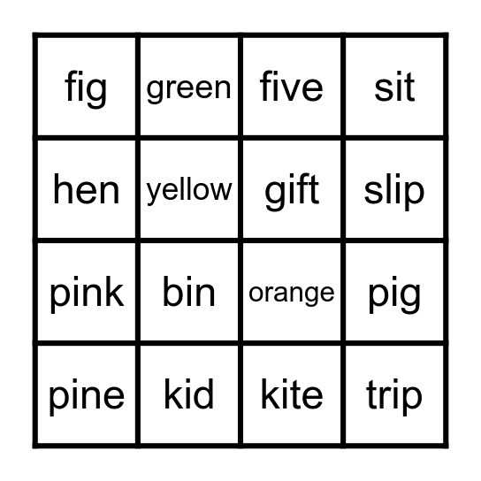 Seedbed1 A3 L3 Bingo Card