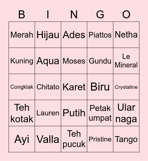 Queen Bingo Card