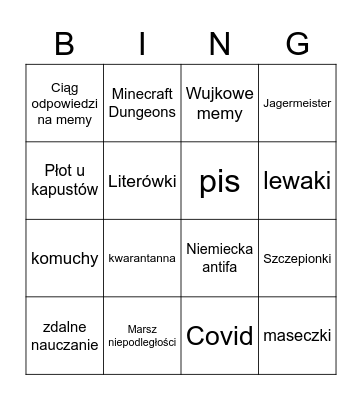 Szymonowe Bingo Card