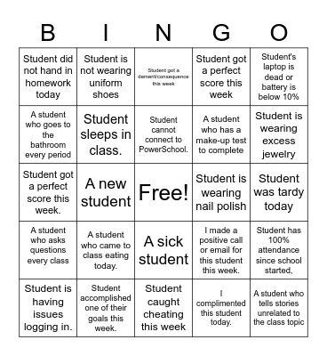 Bingo Card