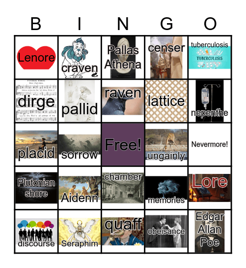 "The Raven" BINGO Card