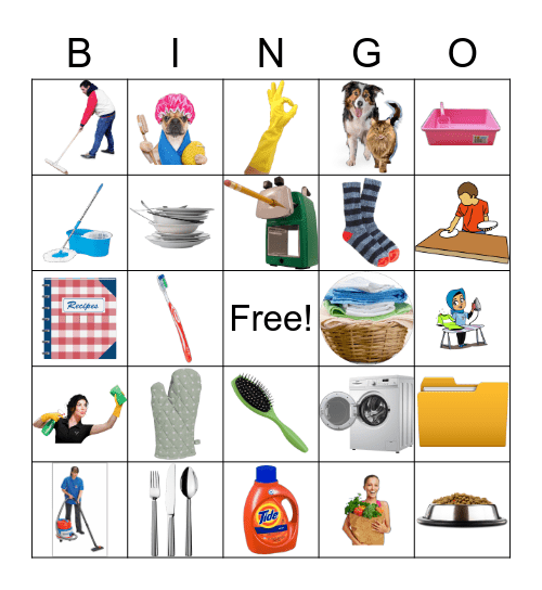 Life Skills Centers Bingo Card