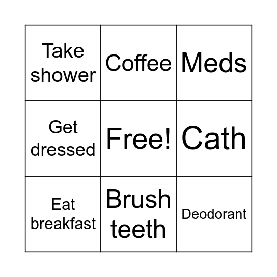 February Bingo Card