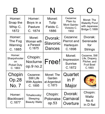 Cycle 3 Morning Time Bingo Card
